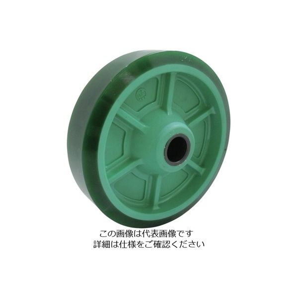 ヨドノ 樹脂製ウレタンゴム車輪(ベアリング無) PNUA150 1個 132-0310（直送品）