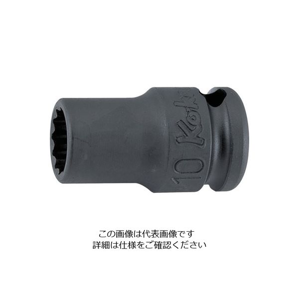 山下工業研究所 Koーken 9.5mm差込 インパクト12角ソケット(薄肉) 1/4 13406A-1/4 1個 120-0954（直送品）
