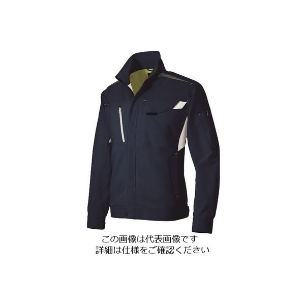 アイトス 長袖サマーブルゾン(男女兼用) ネイビー 4L 2530-008-4L 1着 144-0585（直送品）