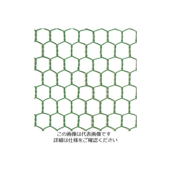 ダイドーハント ビニール 亀甲金網 線径1.15x目20mm 幅1500mm x 長さ30M巻 10160282 1巻 225-5284（直送品）