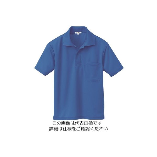 アイトス 吸汗速乾(クールコンフォート)半袖ポロシャツ(男女兼用) ロイヤルブルー 3L 10579-006-3L 1着 143-6372（直送品）