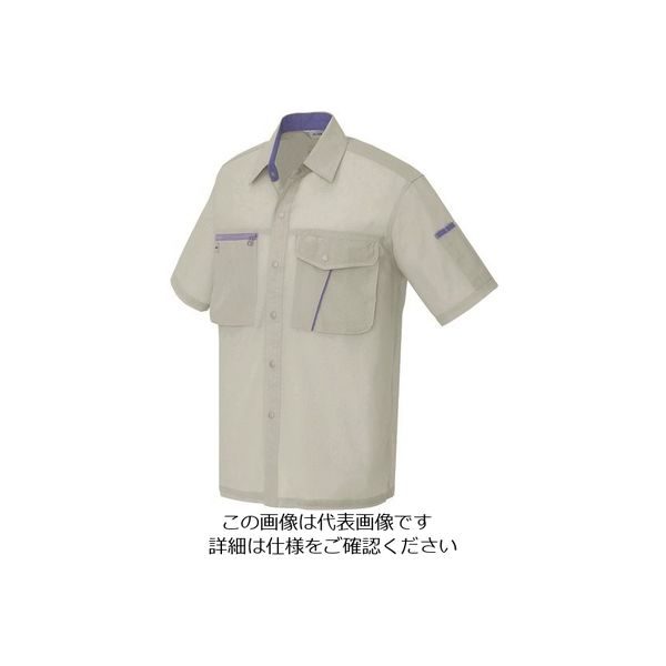 アイトス 半袖シャツ(男女兼用) アースグレー M 236-003-M 1着 145-0314（直送品）
