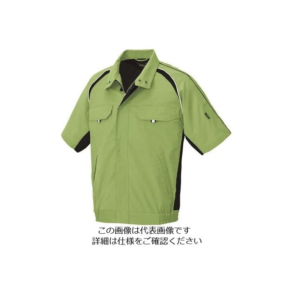 アイトス 半袖ブルゾン リーフグリーン M 1732-055-M 1着 144-2179（直送品）