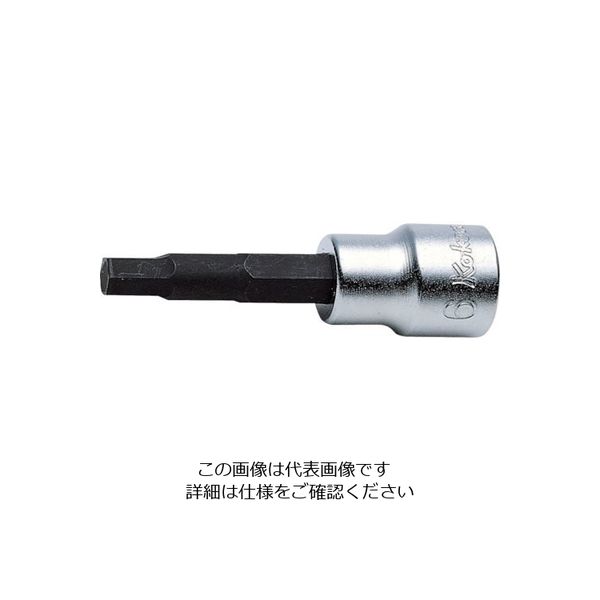 山下工業研究所 コーケン 9.5mm差込 ヘックスビットソケット 全長50mm 1/8 3010A.50-1/8 1個 121-8256（直送品）