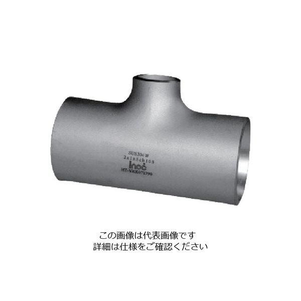 イノック 径違いチーズ SUS316 TR 50A×25A 呼び厚さ10S 316TR50A25A10S 1個 806-5752（直送品）