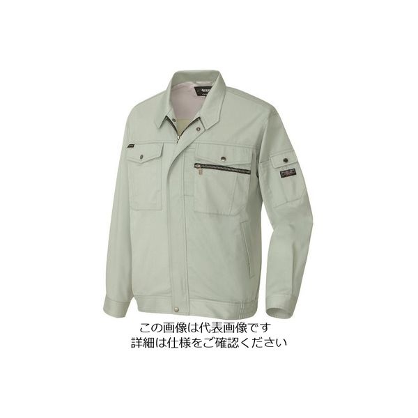 アイトス 長袖サマーブルゾン(男女兼用) アースグリーン 5L 3230-005-5L 1着 145-1659（直送品）
