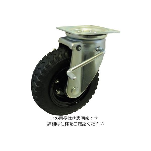 ヨドノ ノーパンクタイヤ自在車ストッパー付 ALJB10X3-5 1個 131-3936（直送品）