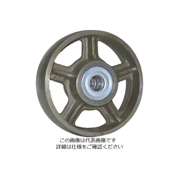 ヨドノ 鋳物車輪ベアリング入 250φ CB250 1個 132-1929（直送品）