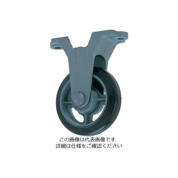 ヨドノ 鋳物中荷重用ゴム車輪固定車付ベアリング入 200φ SB-K200 1個 131-3942（直送品）