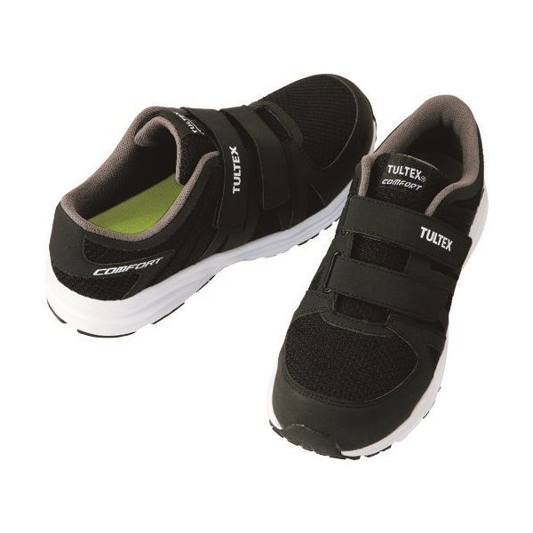 アイトス 軽量セーフティシューズ(マジックテープタイプ)ブラック 24.5cm AZ51651-010-24.5 1足 174-8494（直送品）