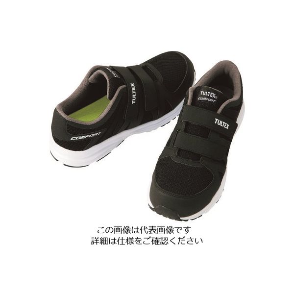 アイトス 軽量セーフティシューズ(マジックテープタイプ)ブラック 25.0cm AZ51651-010-25.0 1足 174-8488（直送品）