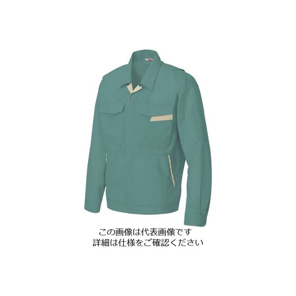 アイトス 長袖サマージャンパー(男女兼用) ターコイズ×アースグリーン M 961-027-M 1着 144-2200（直送品）