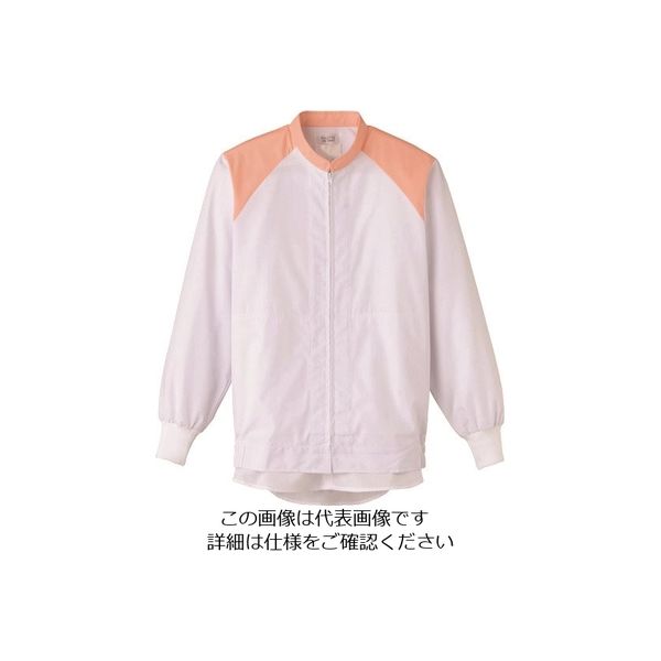 サーヴォ サンペックス 長袖ジャンバー 白Xピンク FA-2714-S 1着 204-3449（直送品）