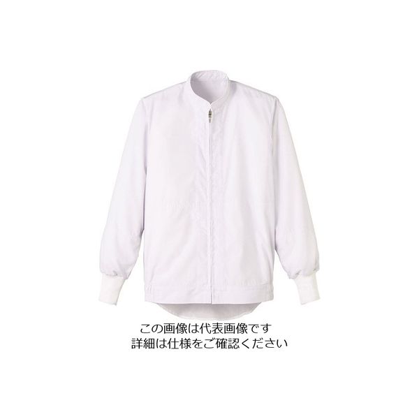 サーヴォ サンペックス 長袖ジャンバー 白 FAP-2716-M 1着 204-5007（直送品）