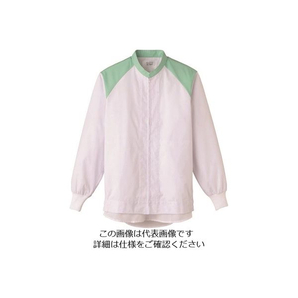 サーヴォ サンペックス 長袖ジャンバー 白Xグリーン FA-2713-S 1着 204-0271（直送品）