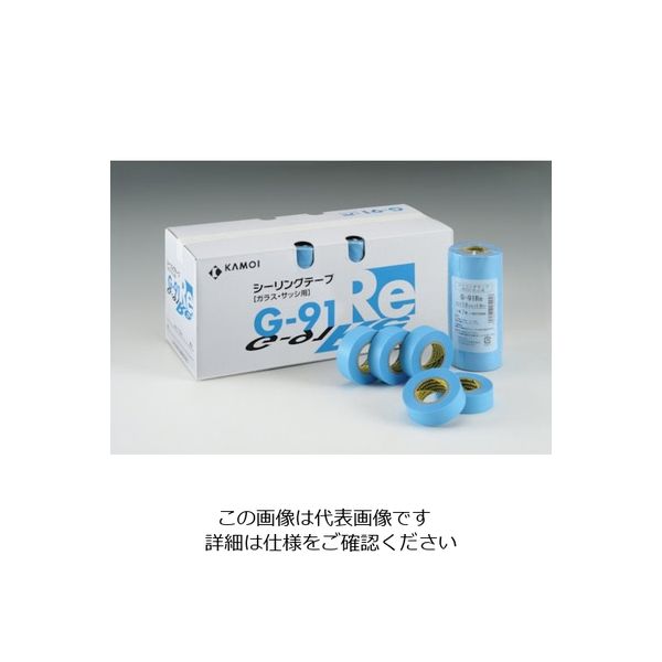 カモ井 マスキングテープ ガラス・サッシ用(7巻入)【単位:PK】 G-91REJAN-18 1セット(700巻:7巻×100パック)（直送品）
