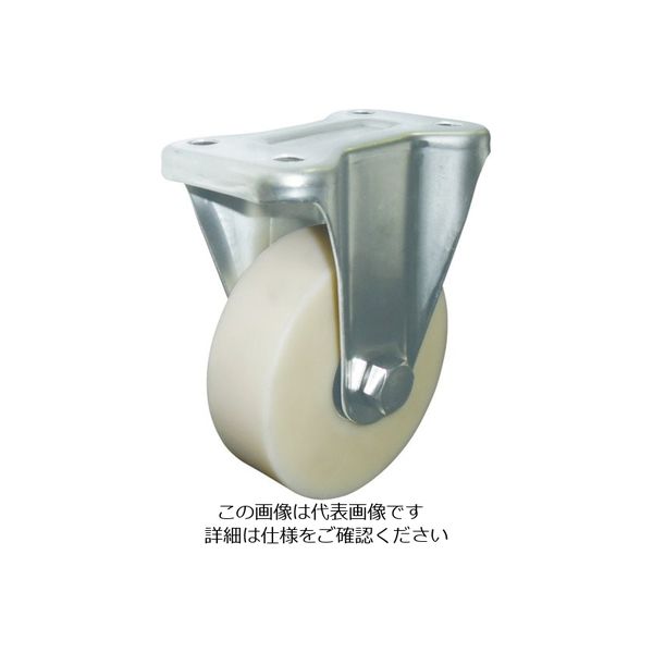 ヨドノ 帯電防止MCナイロン車輪(ベアリング入)固定金具付 EMC-K75AS 1個 857-3198（直送品）