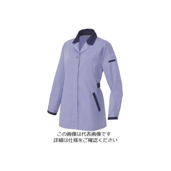 アイトス 長袖サマースモック ミストバイオレット×ネイビー 4L 5327-076-4L 1着 143-1214（直送品）