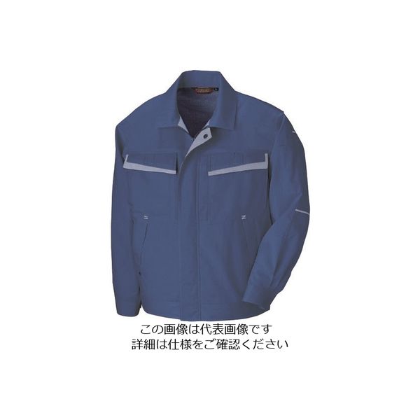 アイトス 長袖サマーブルゾン(配色)(男女兼用) ロイヤルブルー×ミストバイオレット M 5570-006-M 1着 144-7052（直送品）