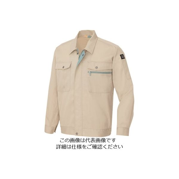 アイトス 長袖サマーブルゾン(男女兼用) ベージュ 4L 5370-002-4L 1着 143-9126（直送品）