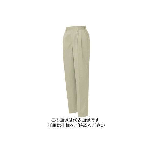 アイトス レディースシャーリングパンツ(2タック) アースグレー M 5323-004-M 1着 137-4602（直送品）