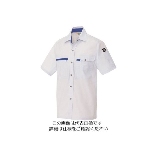 アイトス 半袖シャツ(男女兼用) シルバーグレー 4L 5366-003-4L 1着 144-4082（直送品）