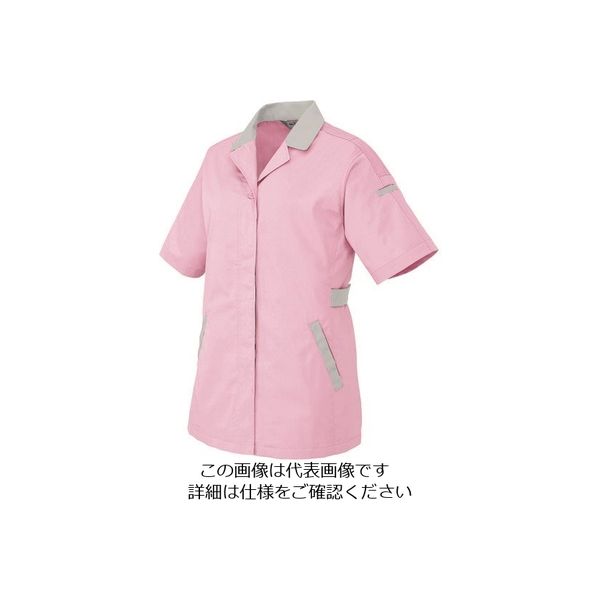 アイトス 半袖スモック ピンク×シルバーグレー 4L 5328-060-4L 1着 143-9151（直送品）