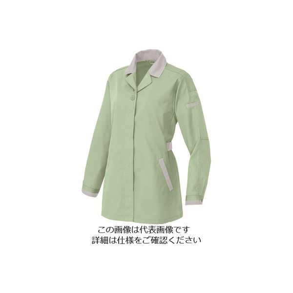 アイトス 長袖サマースモック グリーン×シルバーグレー 4L 5327-015-4L 1着 145-3241（直送品）