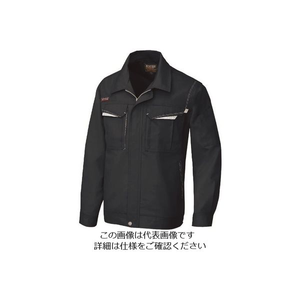 アイトス 長袖サマーブルゾン(男女兼用) ブラック×シルバーグレー 3L 5550-010-3L 1着 145-0232（直送品） 6,323円