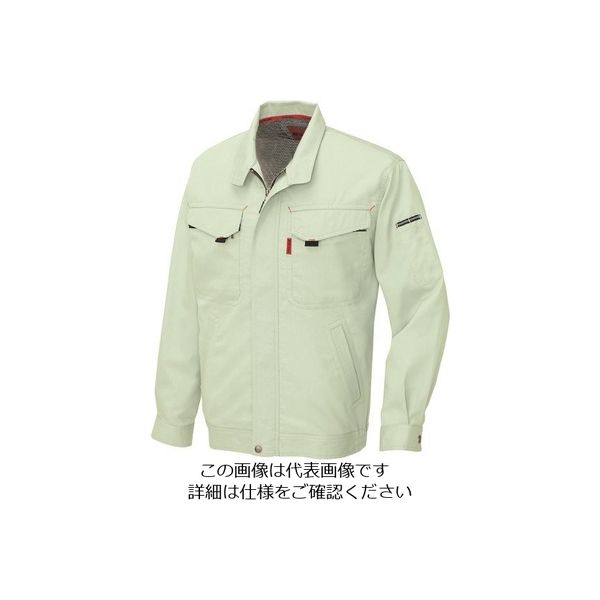 アイトス 長袖サマーブルゾン(男女兼用) アースグリーン M 5530-005-M 1着 144-3835（直送品）