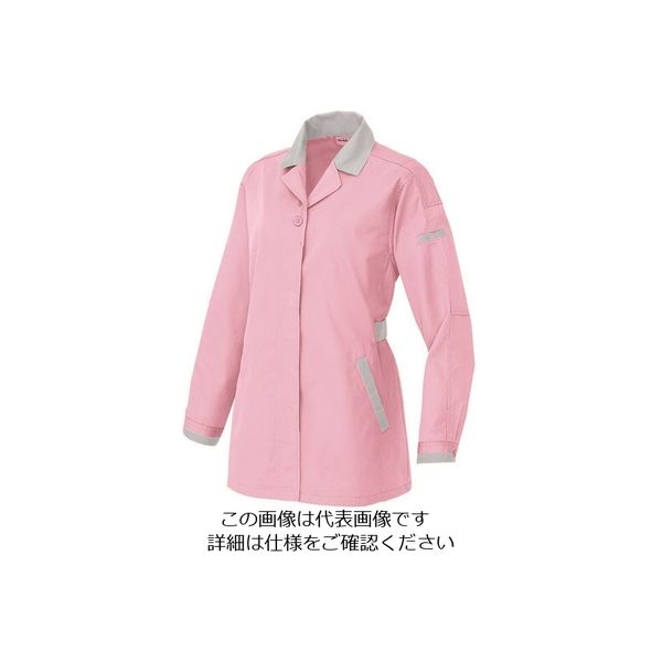 アイトス 長袖サマースモック ピンク×シルバーグレー M 5327-060-M 1着 143-5970（直送品）