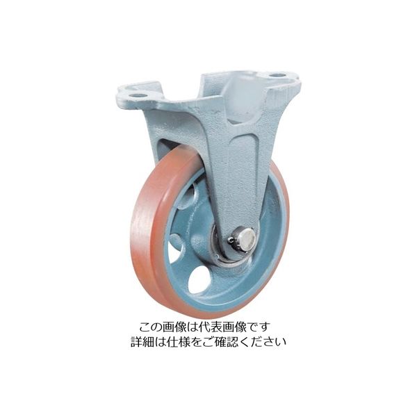 イノアックコーポレーション イノアック 重荷重用キャスター ダクタイル製 ログラン 固定金具付 Φ250 ND-250WK 1個（直送品）