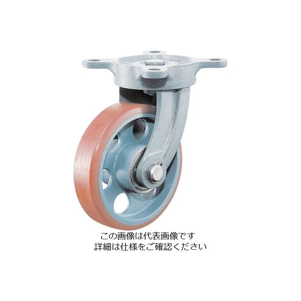 イノアックコーポレーション イノアック 重荷重用キャスター ダクタイル製 ログラン 旋回金具付 Φ300 ND-300WJ 1個（直送品）