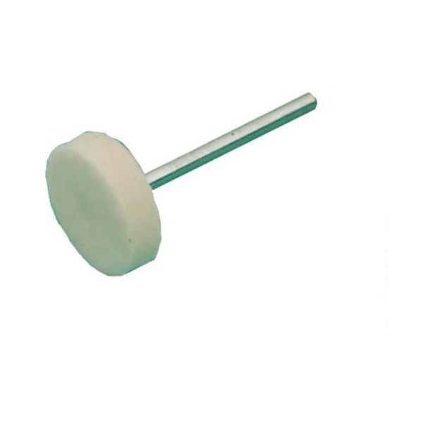 ムラコ MURAKO フェルトミニホイール 外径20幅5軸径3 平型 MSF205S-W 1セット(10個) 852-6155（直送品）