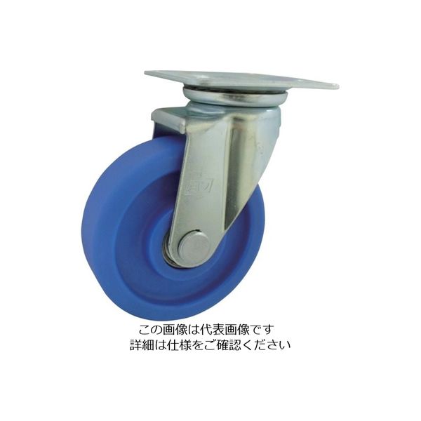 ヨドノ MCナイロン車輪(ベアリング入)プレス製自在金具付 MCVB-J100 1個 132-0308（直送品）