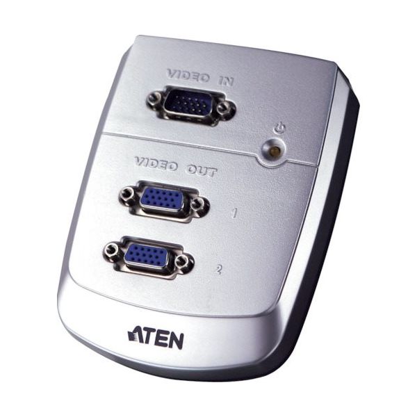 ATEN ビデオ分配器 VGA / 1入力 2出力 VS82 1台 115-2304（直送品）