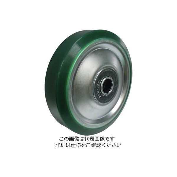 ヨドノ プレス金具用ウレタンゴム車輪 UW130 1個 132-3487（直送品）