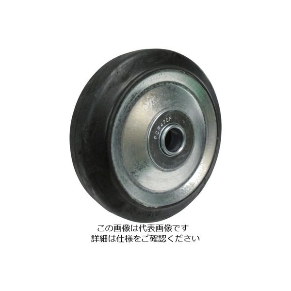 ヨドノ プレス金具用ゴム車輪 200 W200 1個 132-3518（直送品） - アスクル