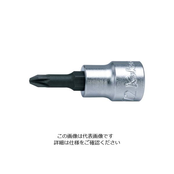 山下工業研究所 コーケン 9.5mm差込 PZビットソケット 全長50mm PZ2 3000.50-PZ2 1個 121-8266（直送品）