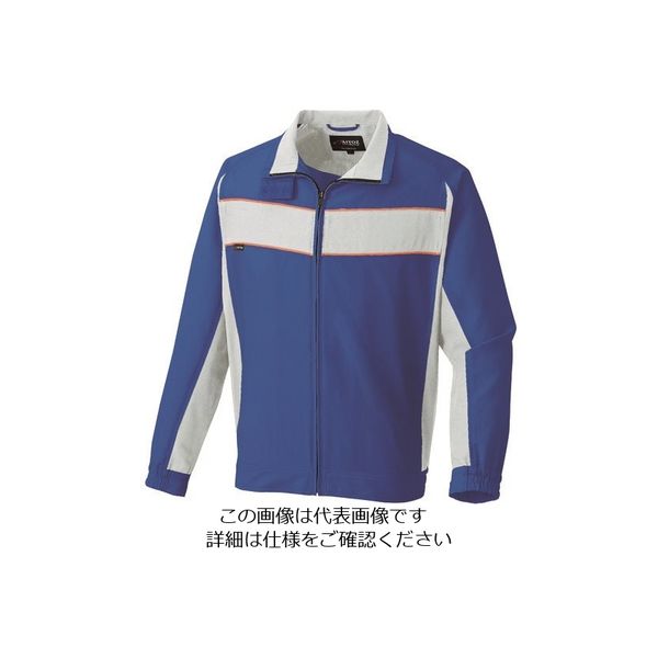 アイトス 長袖ブルゾン(男女兼用) ロイヤルブルー×ライトグレー L 3630-016-L 1着 143-1248（直送品）