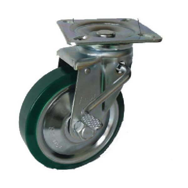 ヨドノ プレス製自在金具ブレーキ付ウレタン車 75φ UWJB75 1個 132-3481（直送品）