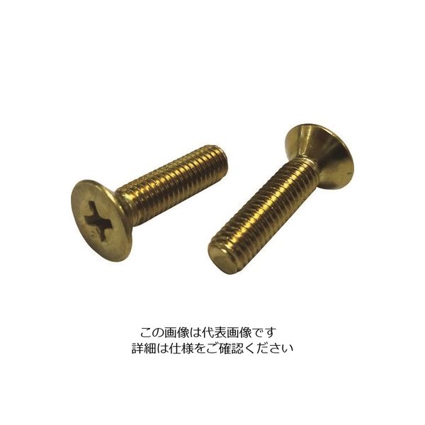 コノエ 皿小ねじ 真鍮 4×25 FLATSS-BR-425 1セット(50本) 216-5869（直送品）