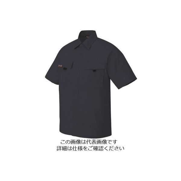 アイトス 半袖シャツ(男女兼用) ディープネイビー M 5576-008-M 1着 145-0399（直送品）