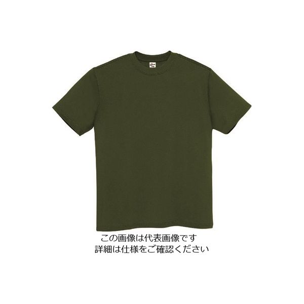 アイトス Tシャツ(男女兼用) ダークグリーン M MT180-039-M 1着 144-7567（直送品）