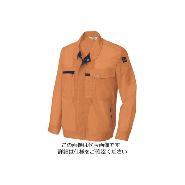 アイトス 長袖サマーブルゾン(男女兼用) オレンジ 5L 5360-063-5L 1着 143-7559（直送品）