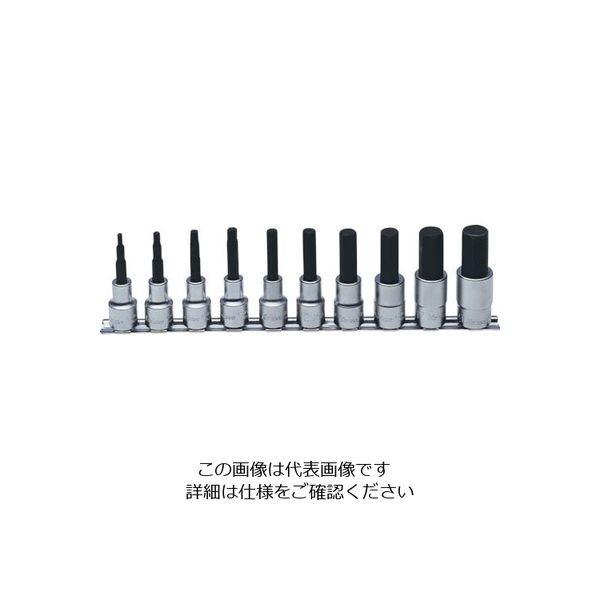 山下工業研究所 コーケン 12.7mm差込 ヘックスビットソケットレールセット 10ヶ組 RS4010A/10-L60 1個(1セット)（直送品）
