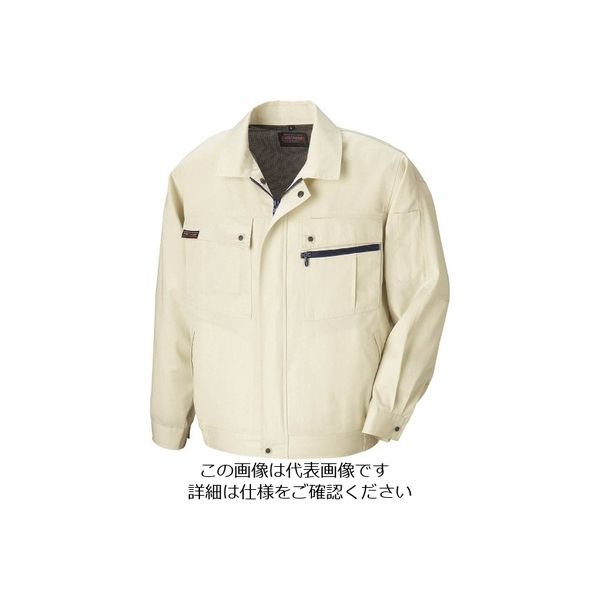 アイトス 長袖サマーブルゾン(無地)(男女兼用) アイボリー 5L 5590-001-5L 1着 144-2296（直送品）