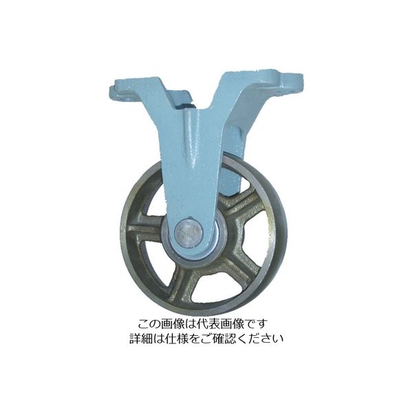 ヨドノ 鋳物車輪固定車付きベアリング入 130φ CB-K130 1個 131-5625（直送品）