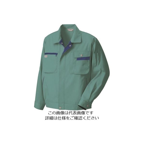 アイトス 長袖サマーブルゾン ターコイズ×ネイビー 3L 5320-027-3L 1着 143-2728（直送品）