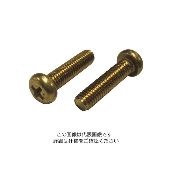 コノエ ナベ小ねじ 真鍮 4×50 PANSS-BR-450 1セット(35本) 216-5762（直送品）